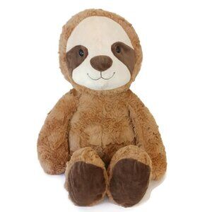 Spark Create Imagine Sloth Smiling 17” Long Plush Brown Stuffed Animal Soft Toy